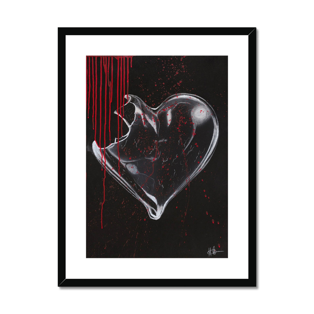 Framed & Mounted Print | sorrow made of glass