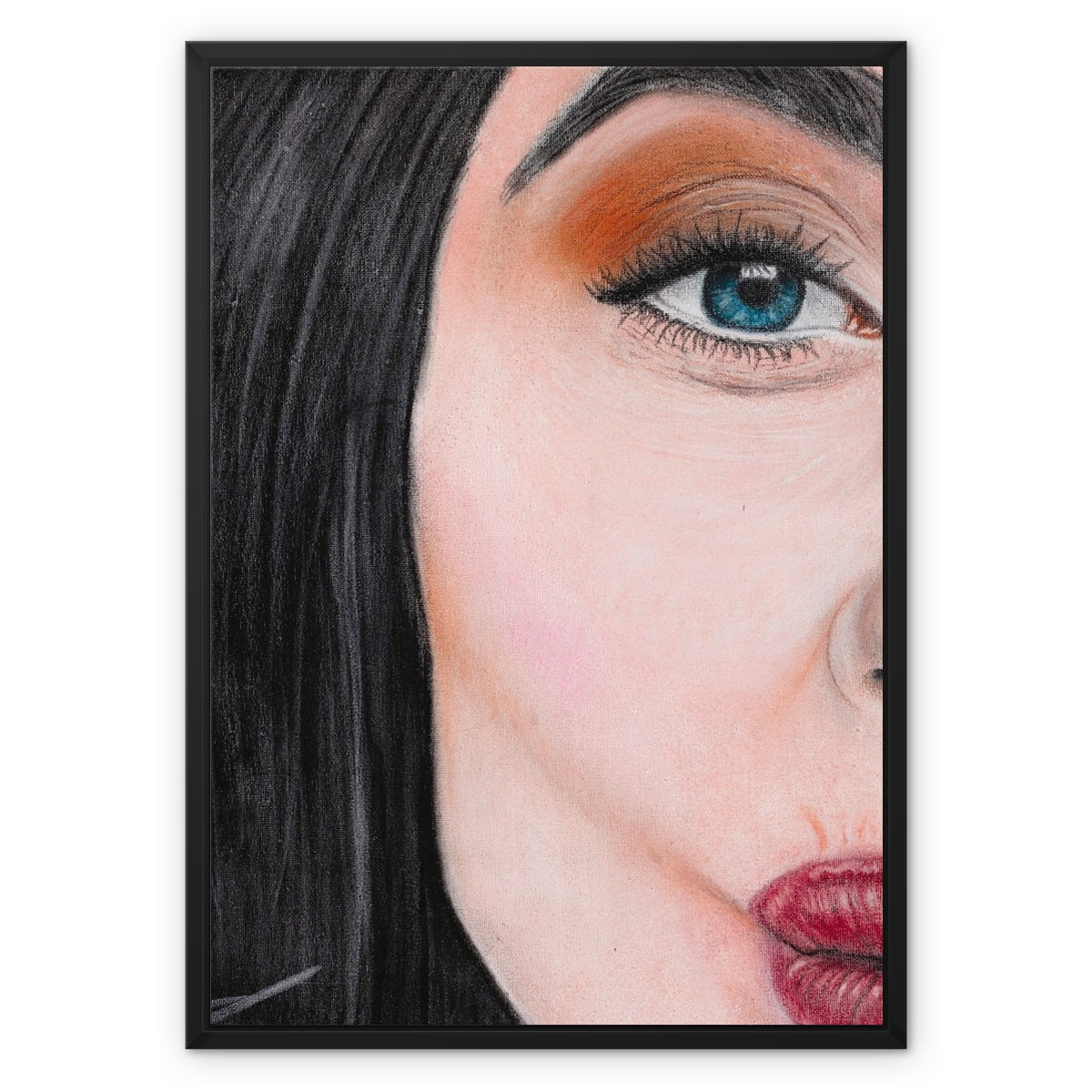 Framed Canvas | Kiss Kiss