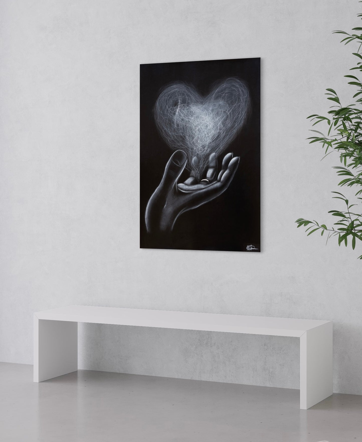 Hahnemühle German Etching Print | Love in hands