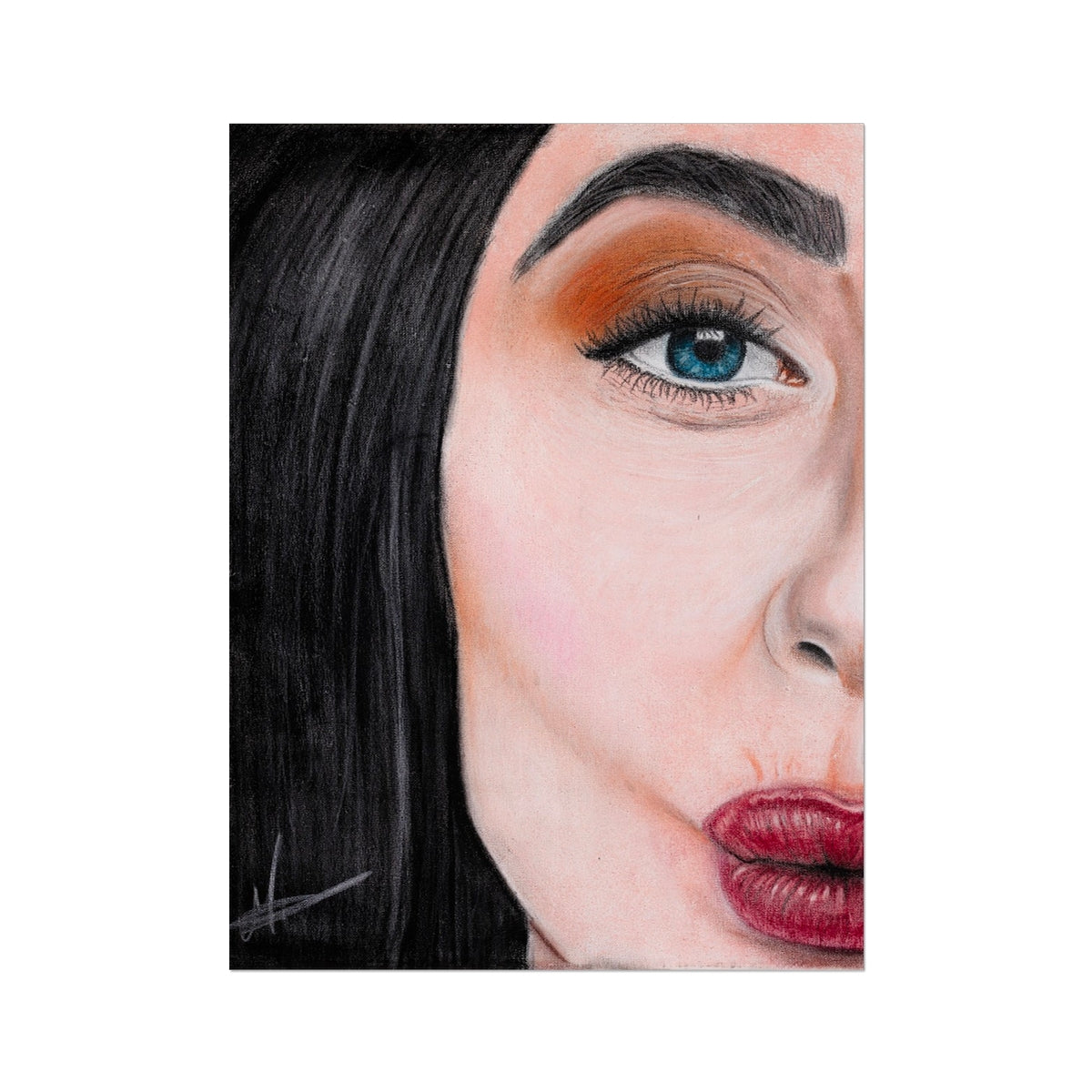 Hahnemühle German Etching Print | Kiss Kiss