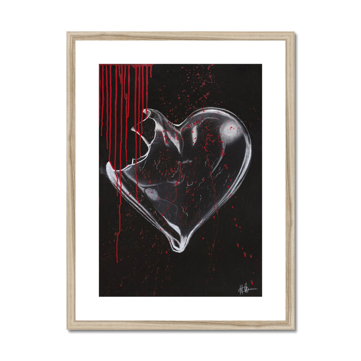 Framed & Mounted Print | sorrow made of glass