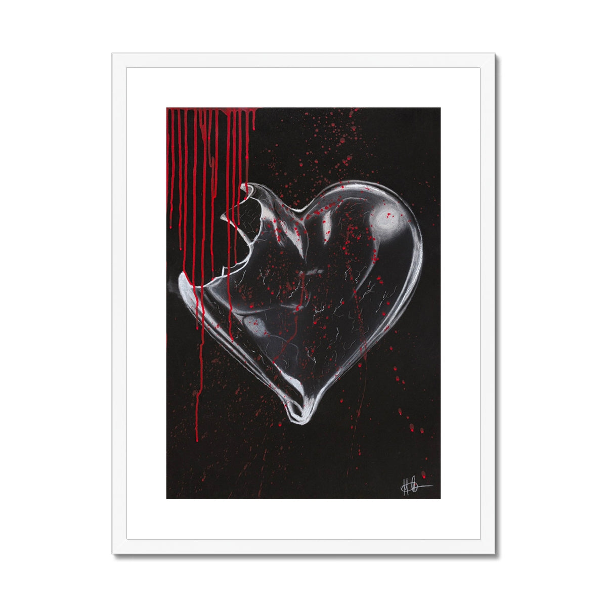 Framed & Mounted Print | sorrow made of glass