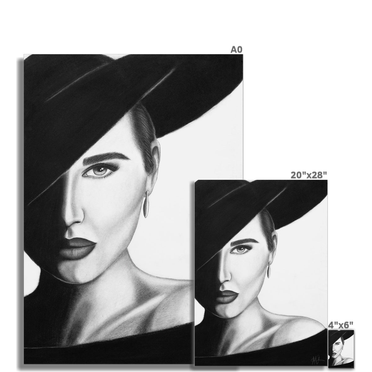 Hahnemühle German Etching Print | Dame