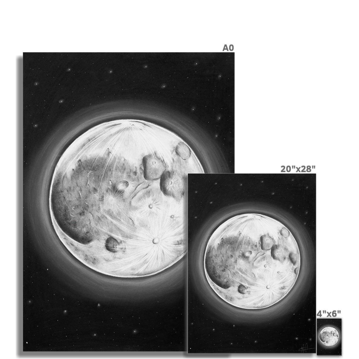 Hahnemühle German Etching Print | Moon
