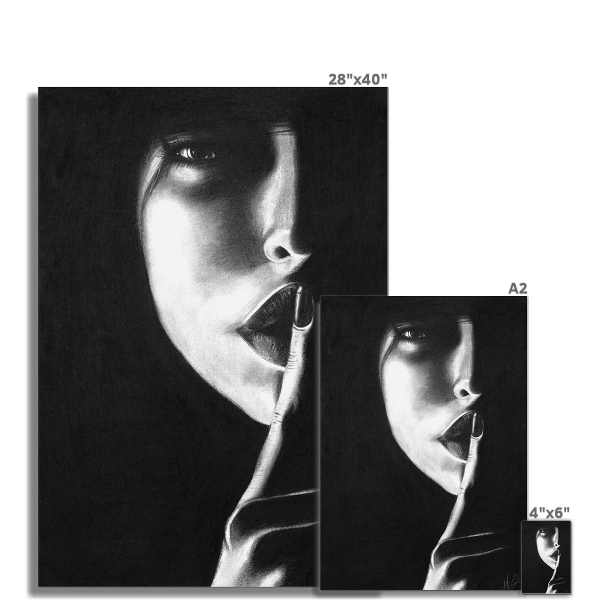 Hahnemühle German Etching Print | Be Silent
