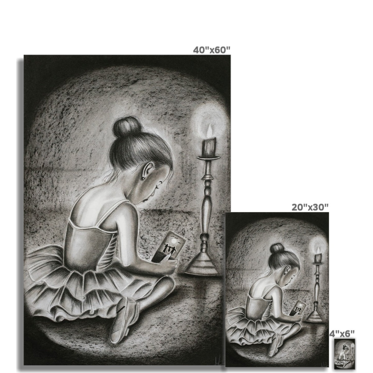 Hahnemühle German Etching Print | Longing parents