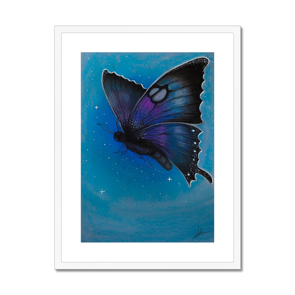 Framed & Mounted Print | Starry Moth
