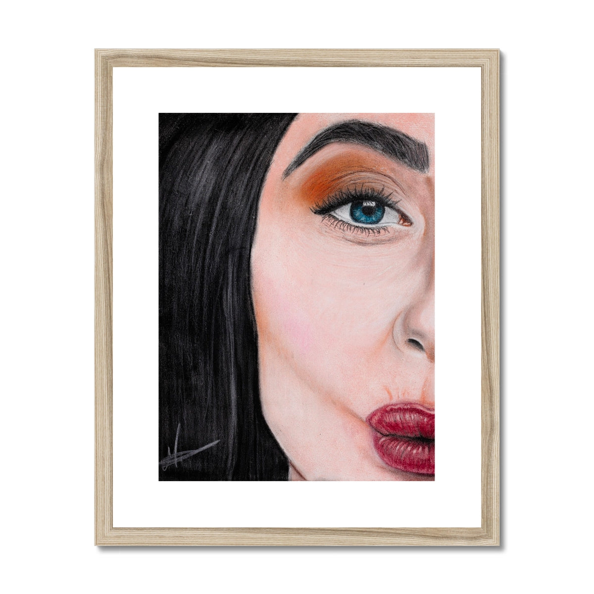 Framed & Mounted Print | Kiss Kiss