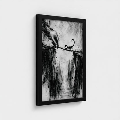 Floater | classically framed canvas
