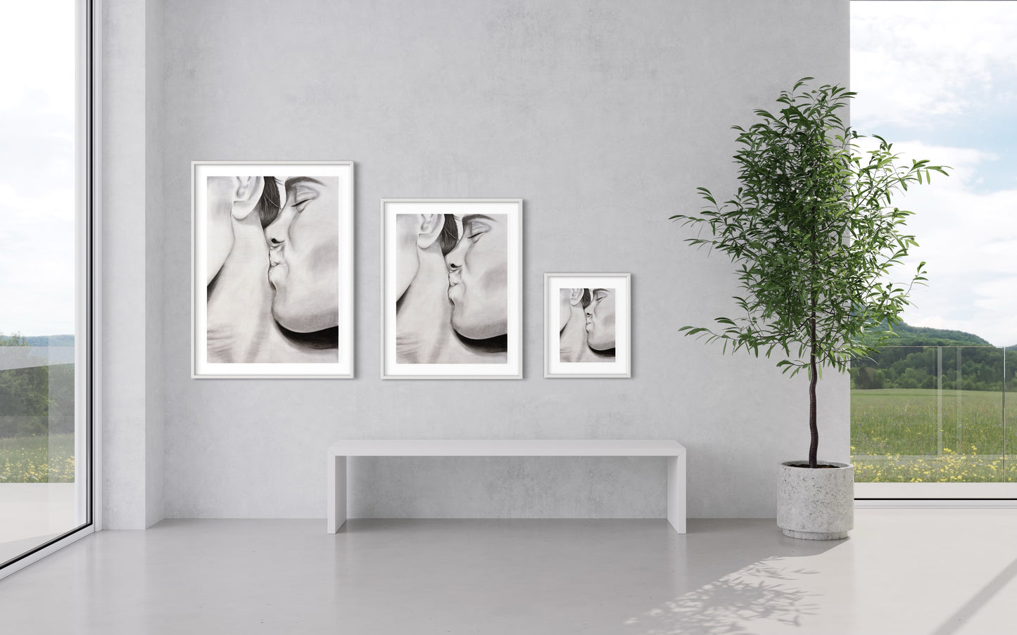 Framed & Mounted Print | Kiss