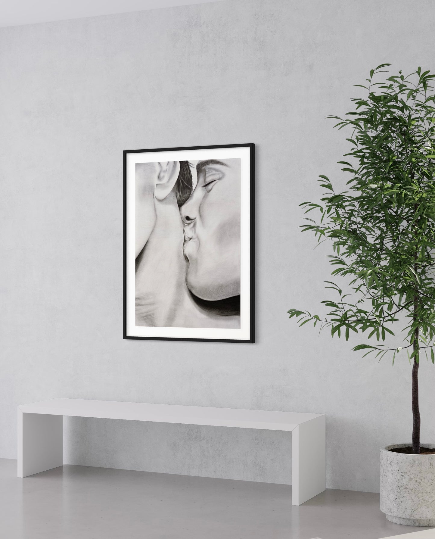 Framed & Mounted Print | Kiss