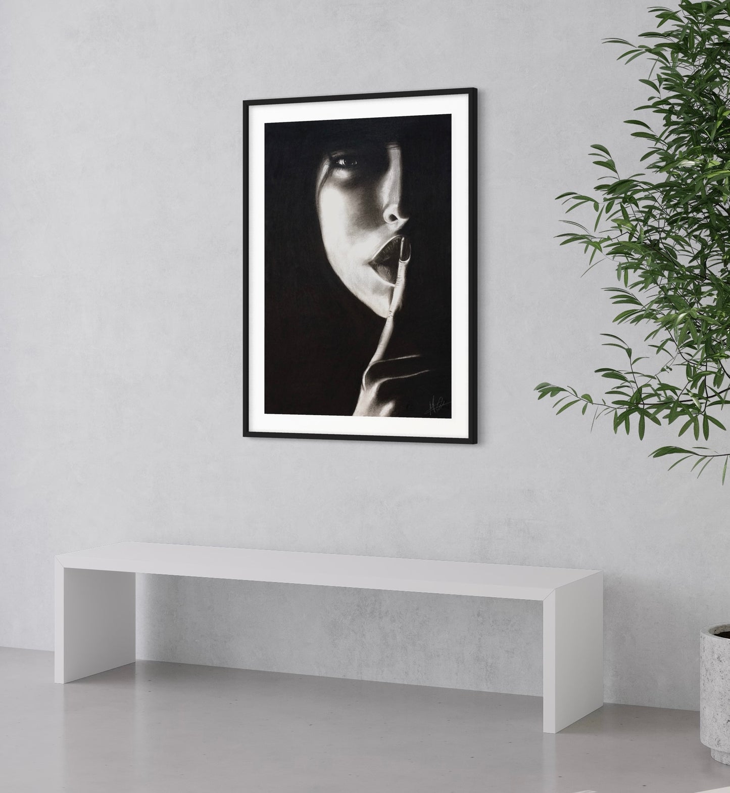 Framed & Mounted Print | Be Silent