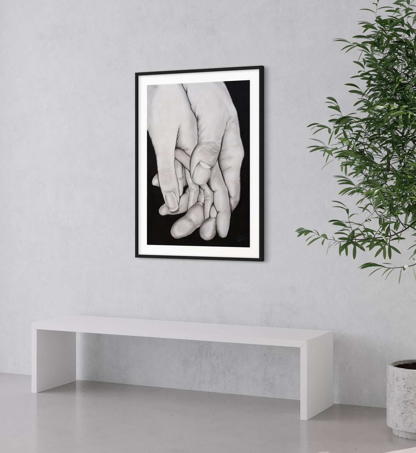 Framed & Mounted Print | Hands