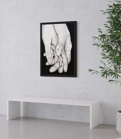 Framed Canvas | Hands