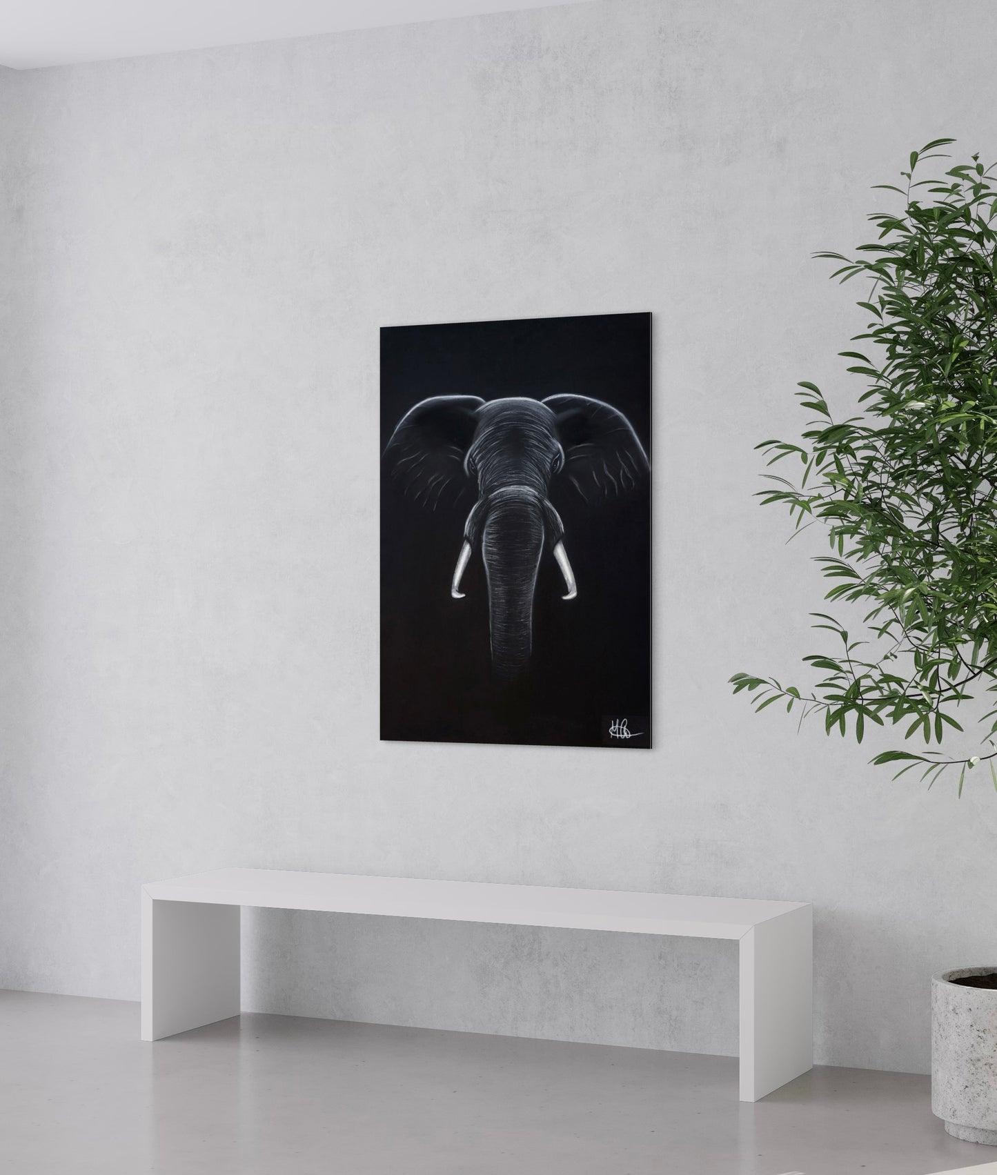 Hahnemühle German Etching Print | Elephant