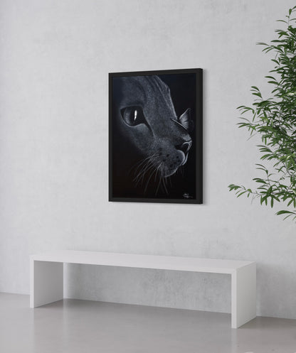 Leinwand Gerahmt | Katze