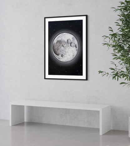 Framed & Mounted Print | Moon