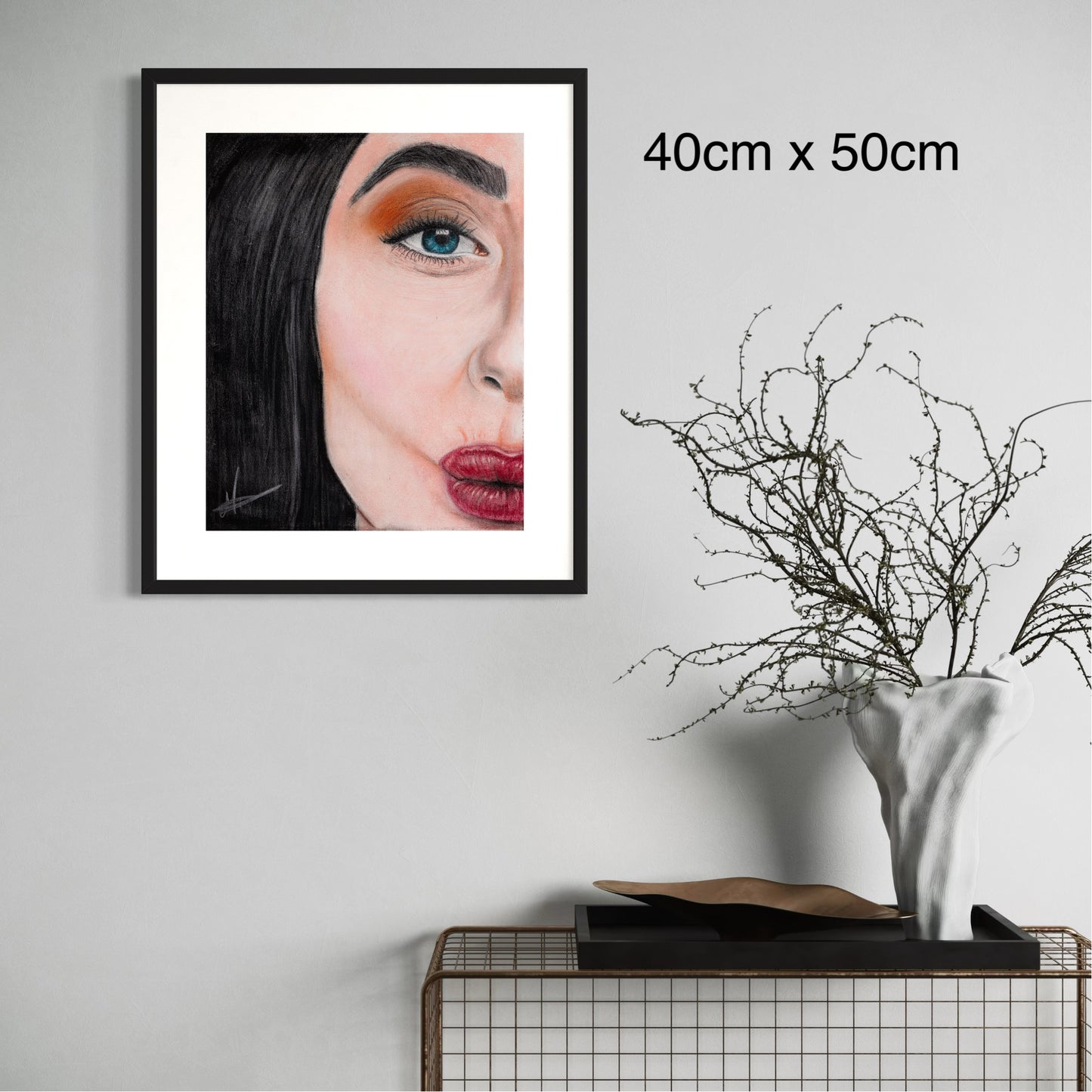 Framed & Mounted Print | Kiss Kiss