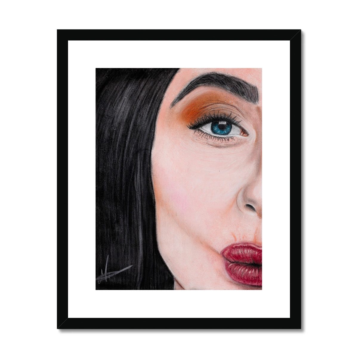 Framed & Mounted Print | Kiss Kiss