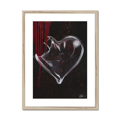 Framed & Mounted Print | sorrow made of glass 