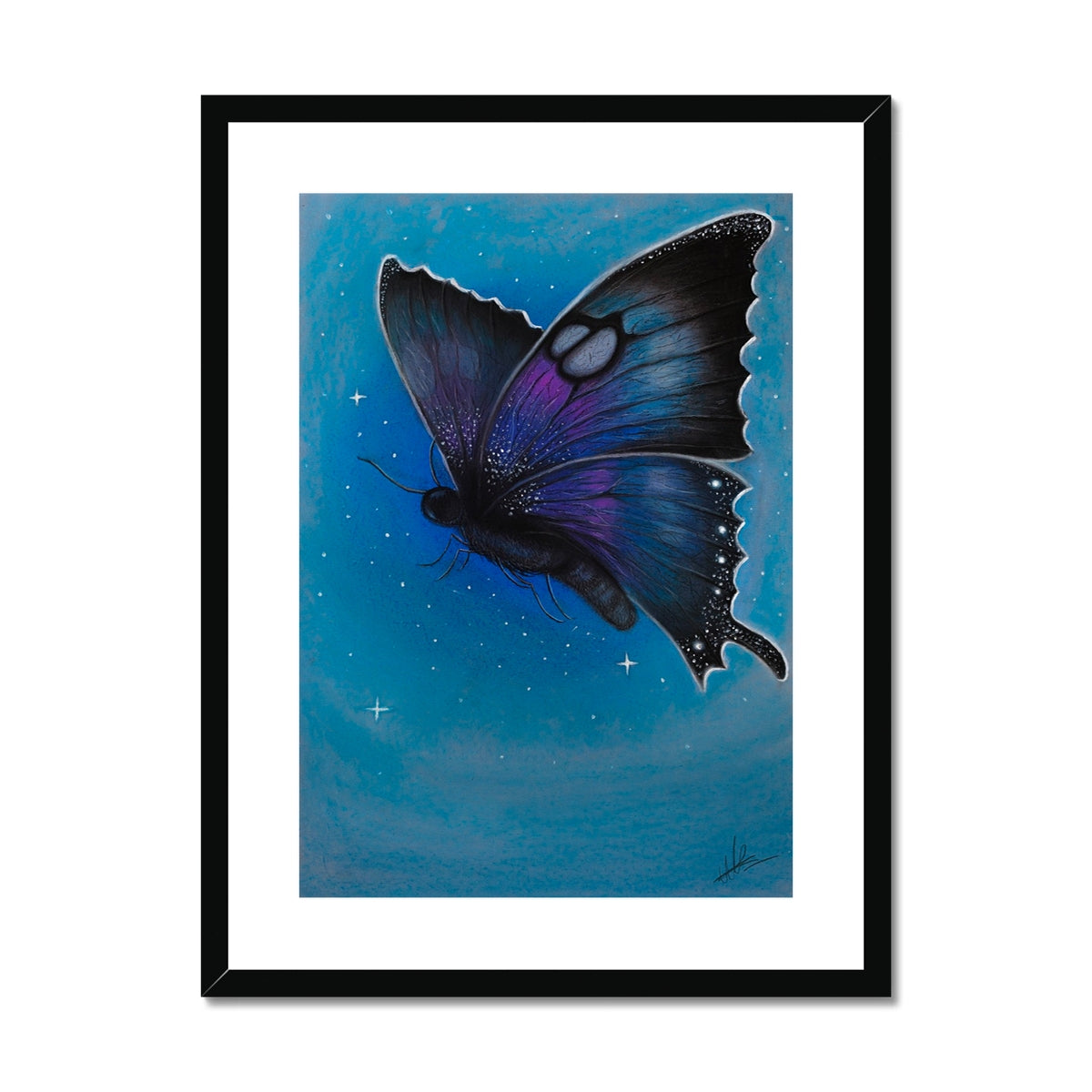 Framed & Mounted Print | Starry Moth
