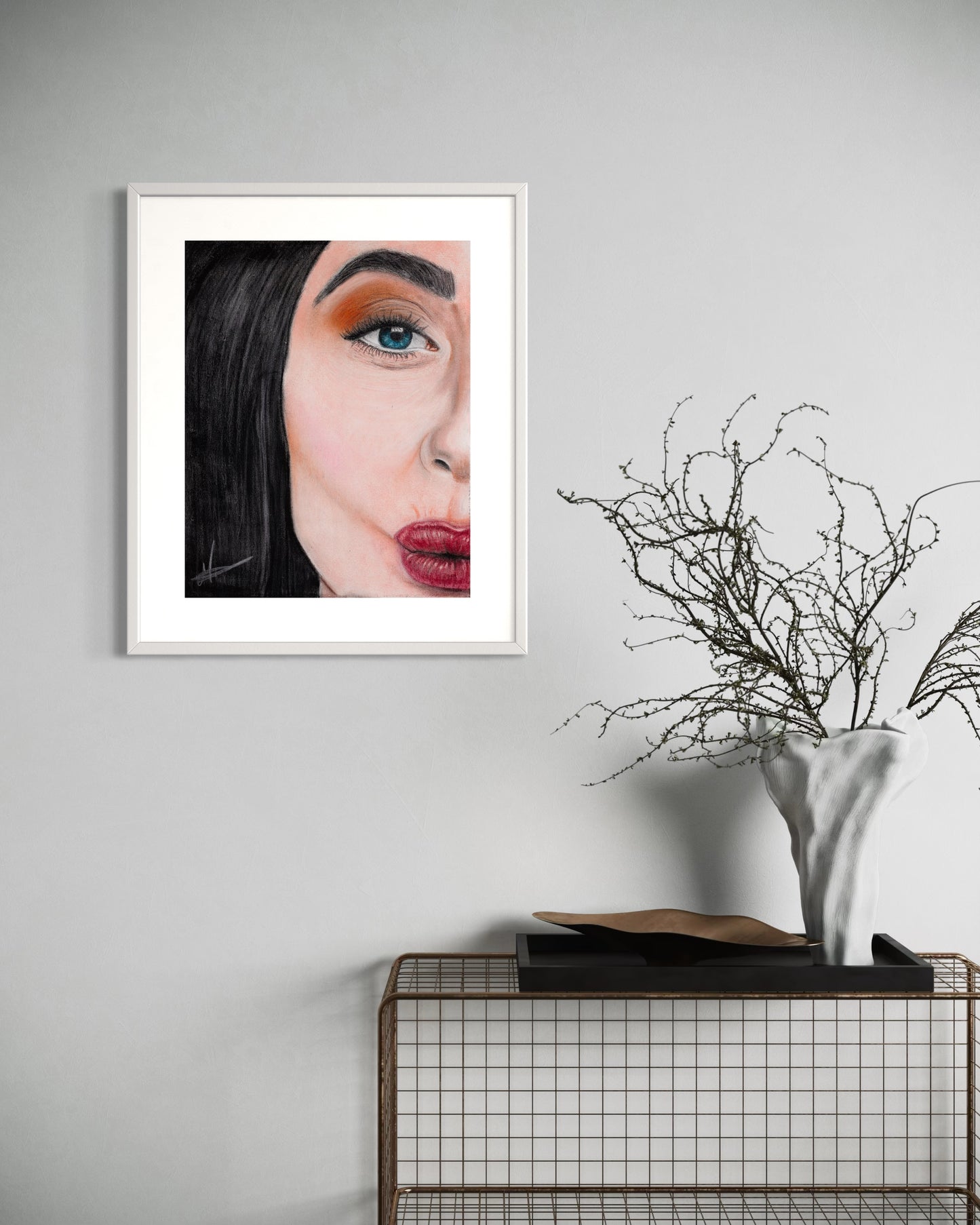 Framed & Mounted Print | Kiss Kiss