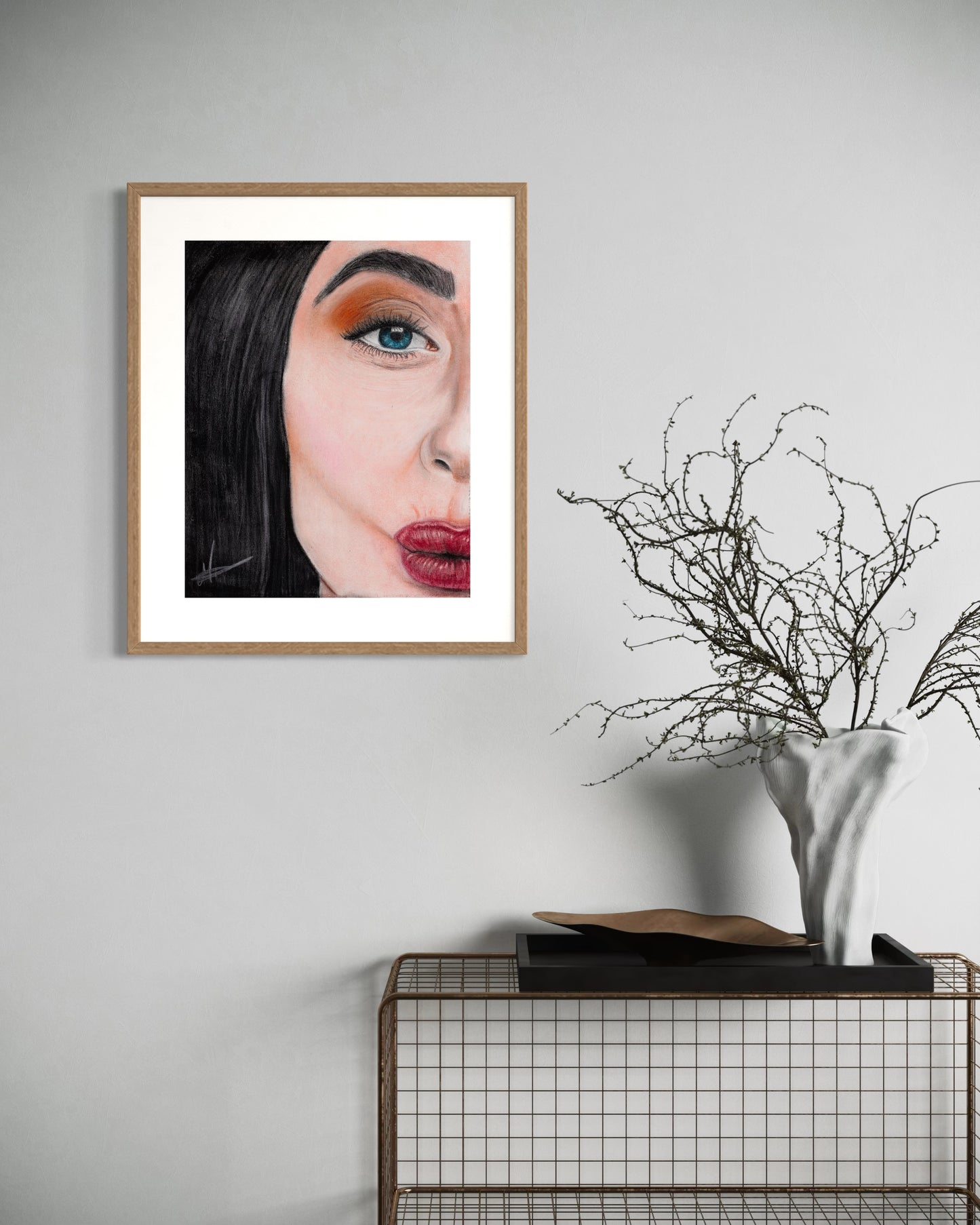 Framed & Mounted Print | Kiss Kiss