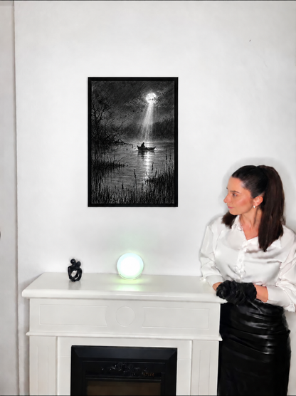 Mondstille | Leinwand gerahmt