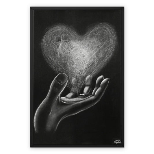 Framed Canvas | Love in hands