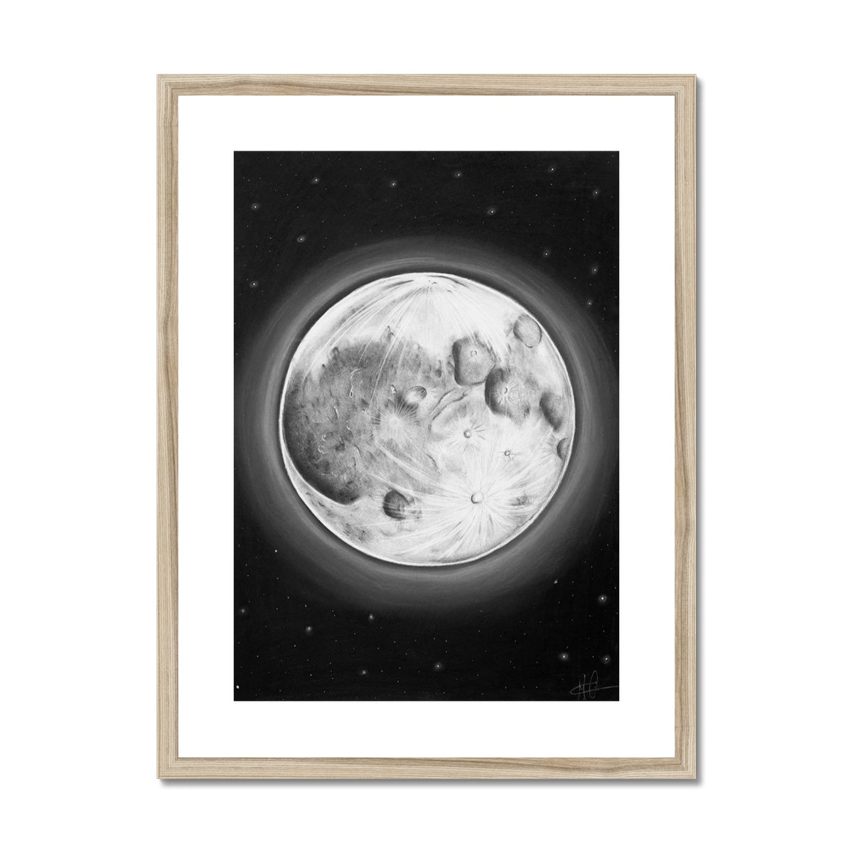 Framed & Mounted Print | Moon