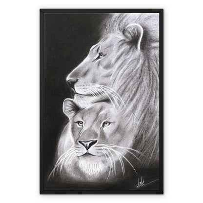 Framed Canvas | Lion