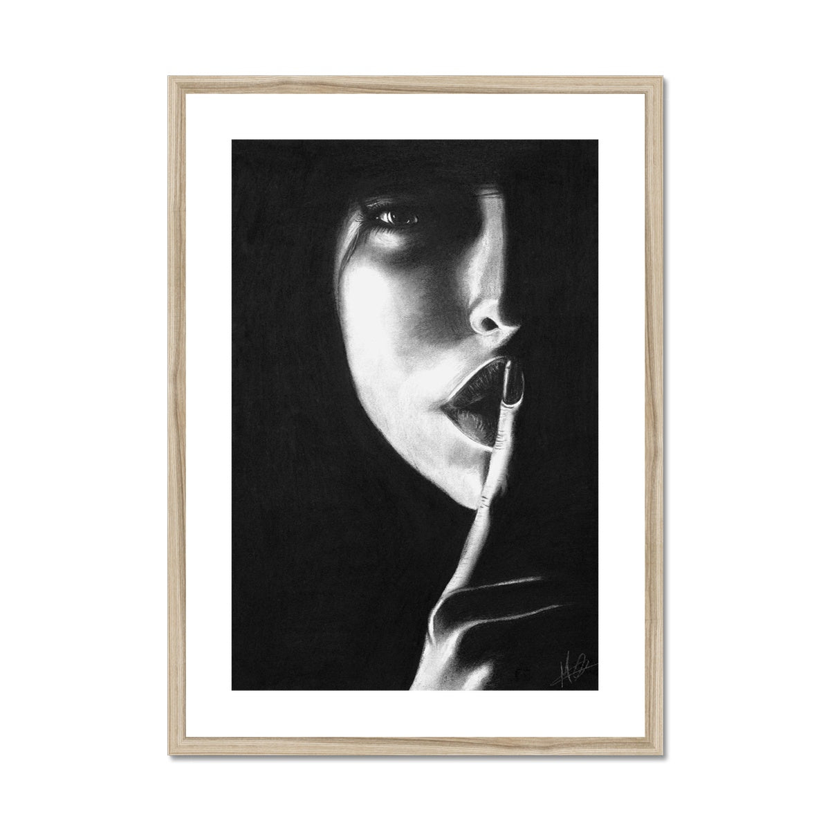 Framed & Mounted Print | Be Silent