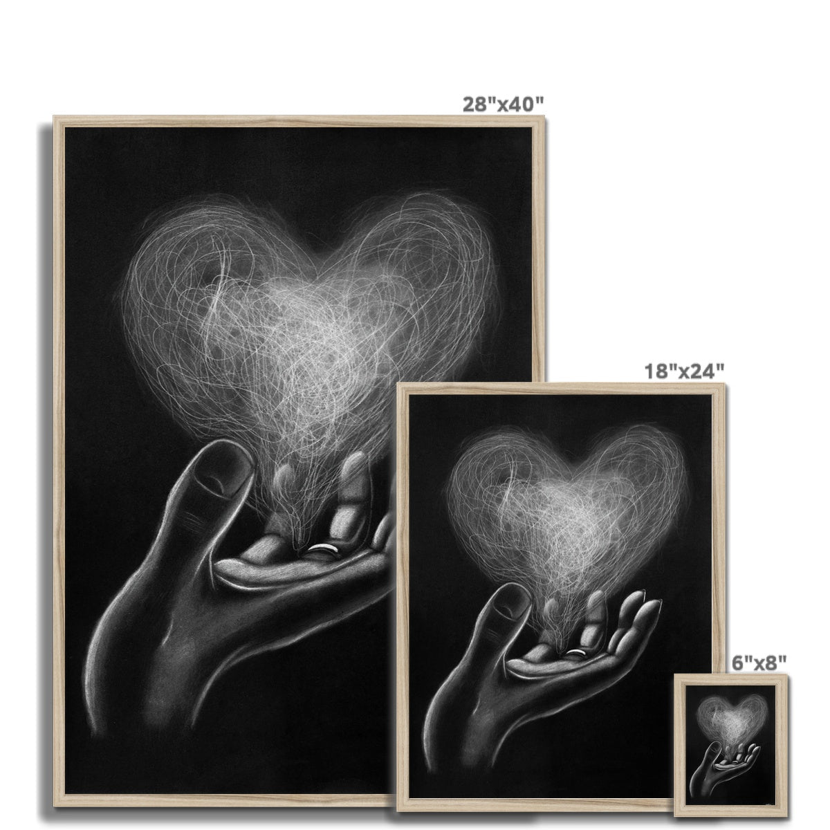 Framed Print | Love in hands