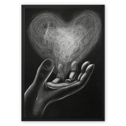 Framed Canvas | Love in hands