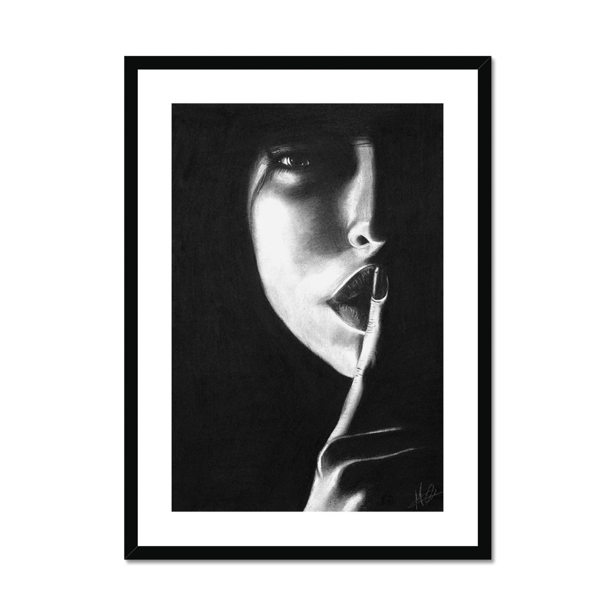 Framed & Mounted Print | Be Silent