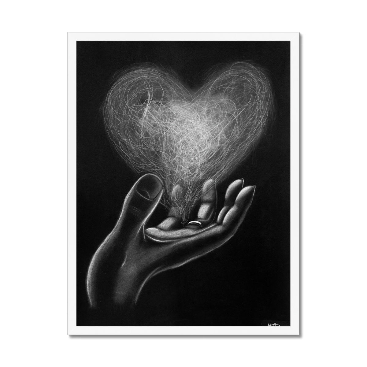 Framed Print | Love in hands