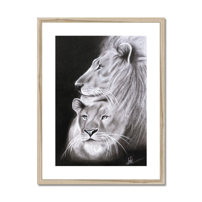 Framed & Mounted Print | Lion